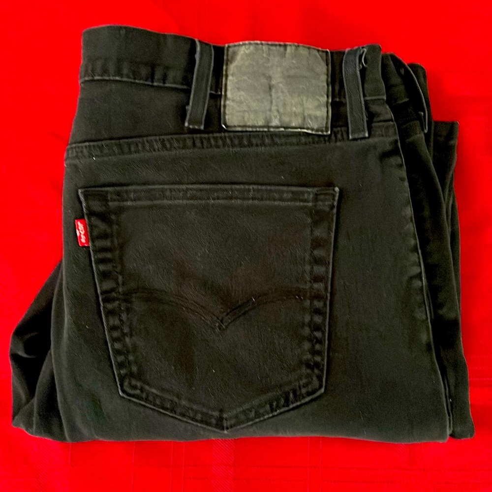 Levi 541 Black Denim Athletic Fit Jeans